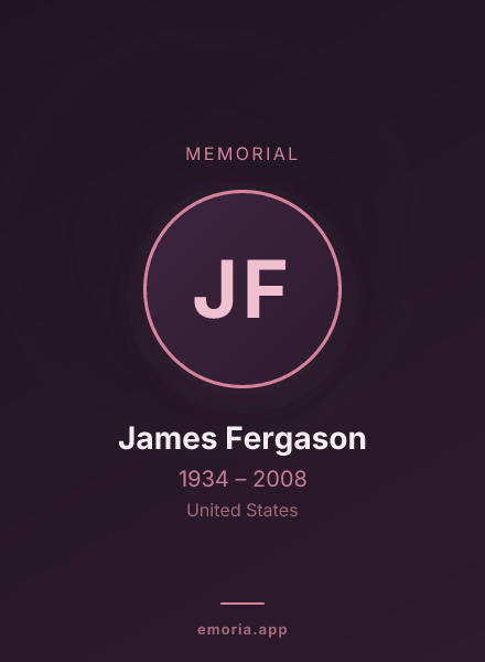 Memorial portrait of James Fergason