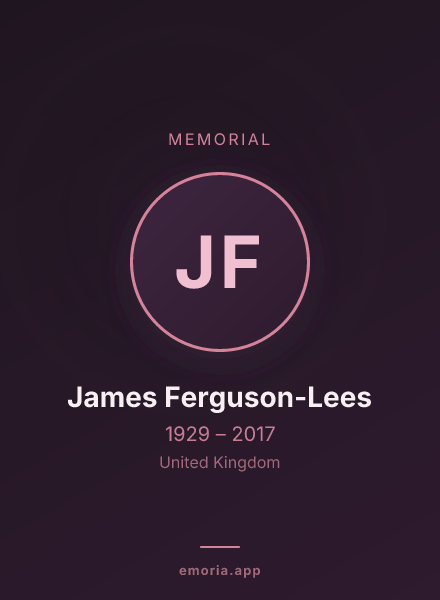 Memorial portrait of James Ferguson-Lees