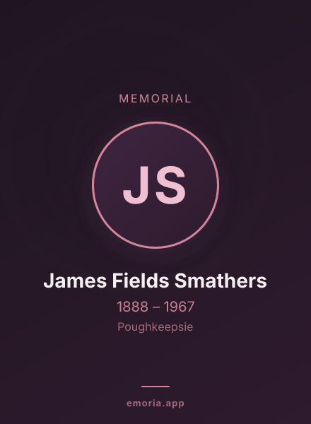 Memorial portrait of James Fields Smathers