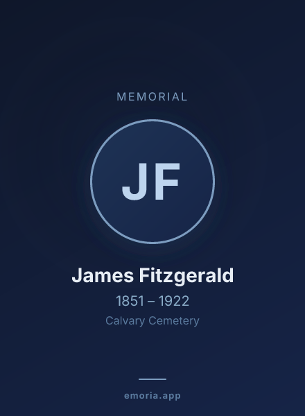 Memorial portrait of James Fitzgerald