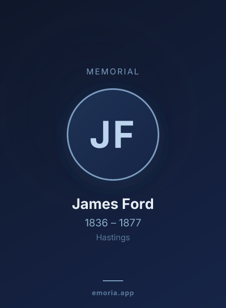 Memorial portrait of James Ford