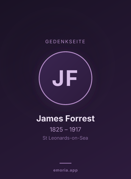 Gedenkportrait von James Forrest