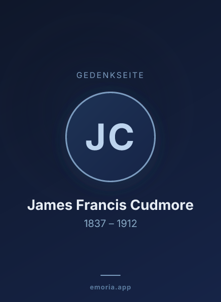 Gedenkportrait von James Francis Cudmore