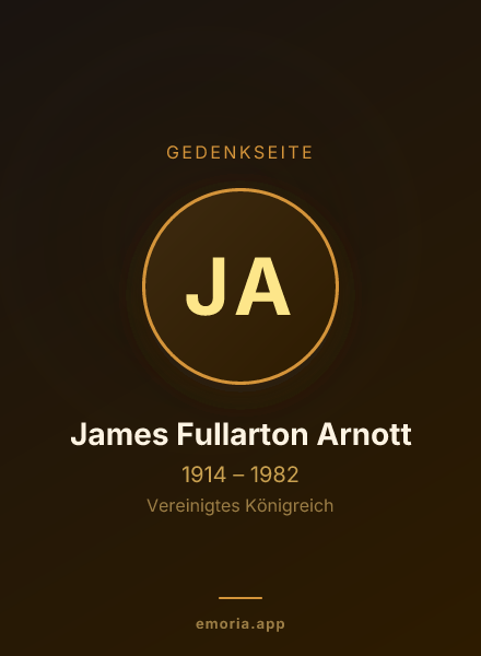 Gedenkportrait von James Fullarton Arnott