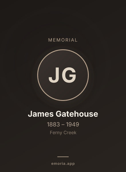 Memorial portrait of James Gatehouse