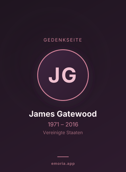 Gedenkportrait von James Gatewood