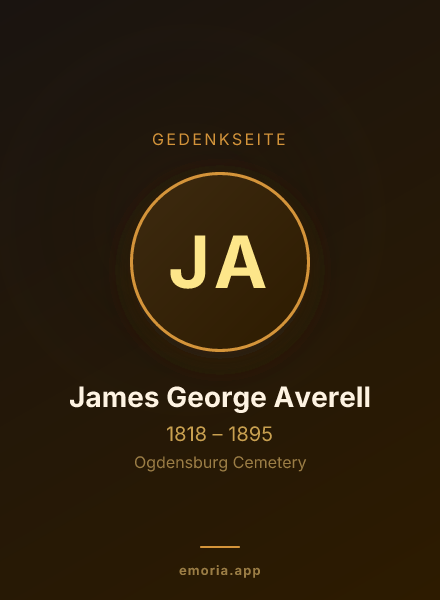 Gedenkportrait von James George Averell