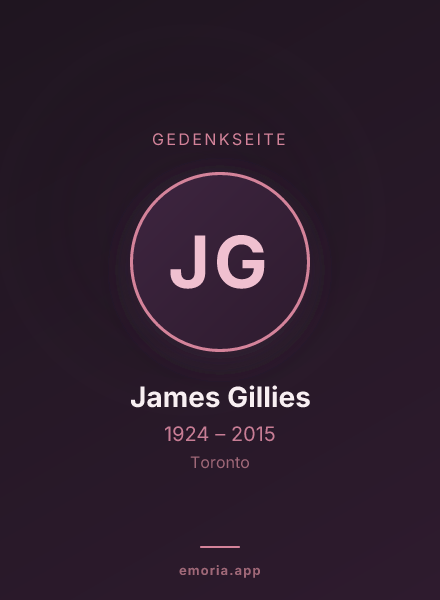 Gedenkportrait von James Gillies