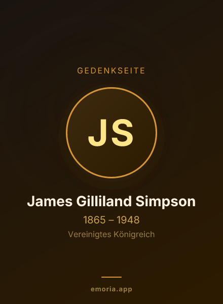 Gedenkportrait von James Gilliland Simpson