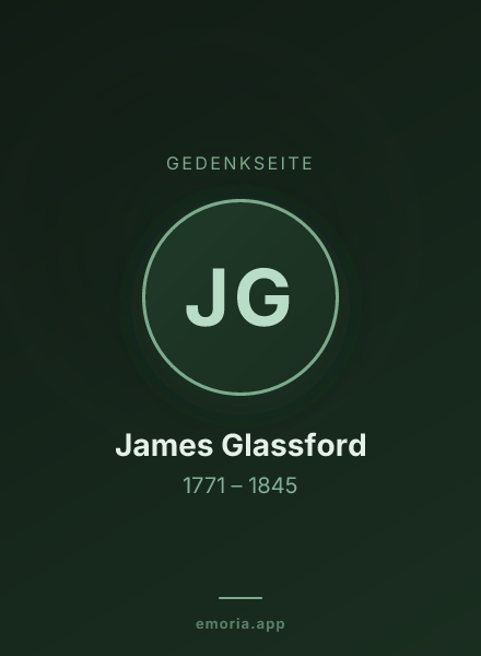 Gedenkportrait von James Glassford