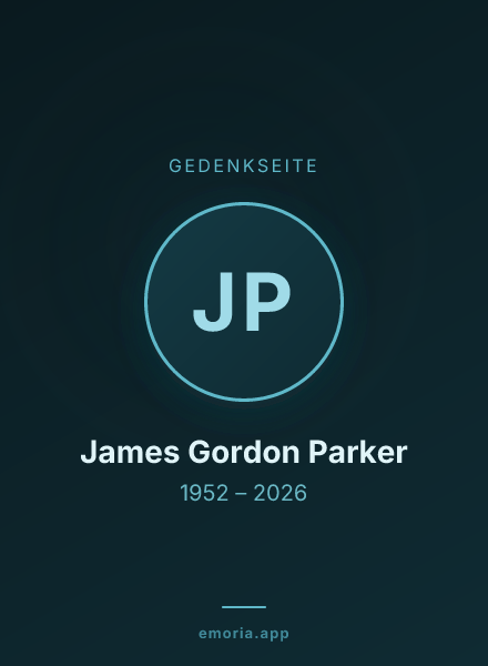 Gedenkportrait von James Gordon Parker