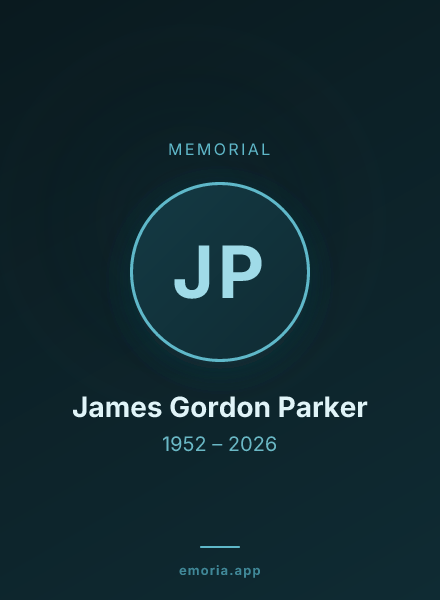 Memorial portrait of James Gordon Parker