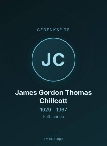 Gedenkportrait von James Gordon Thomas Chillcott