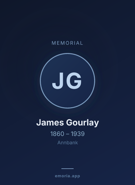 Memorial portrait of James Gourlay