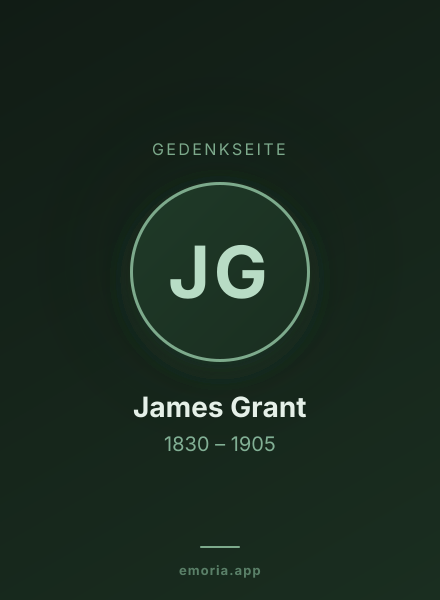 Gedenkportrait von James Grant