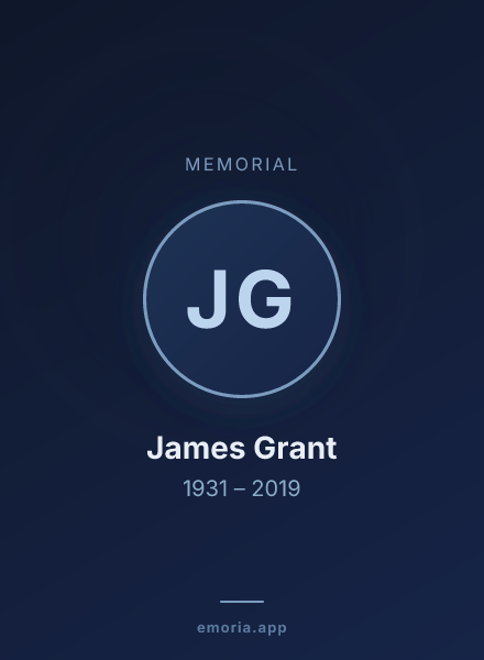 Memorial portrait of James Grant