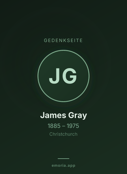 Gedenkportrait von James Gray