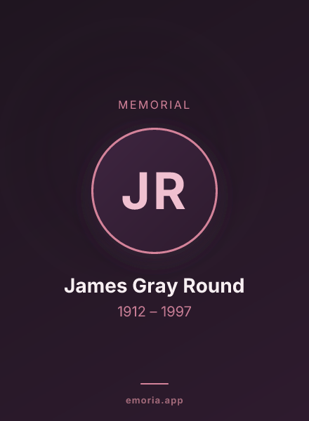 Memorial portrait of James Gray Round