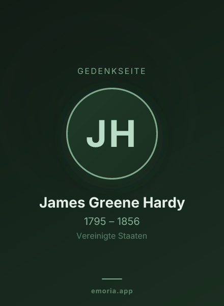 Gedenkportrait von James Greene Hardy