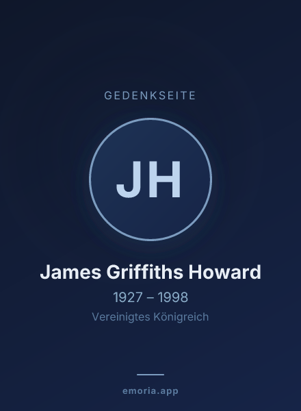 Gedenkportrait von James Griffiths Howard