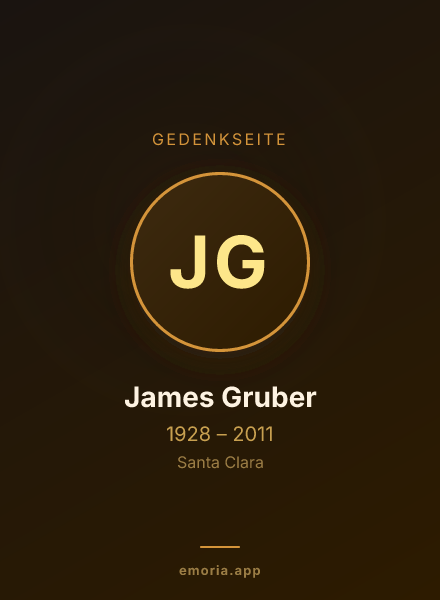 Gedenkportrait von James Gruber