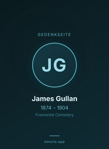 Gedenkportrait von James Gullan