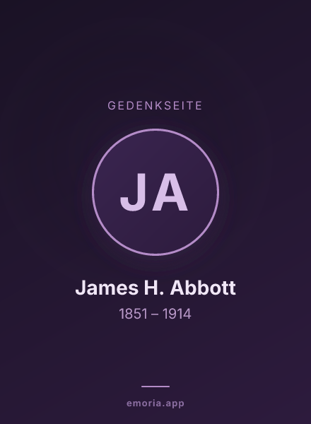 Gedenkportrait von James H. Abbott