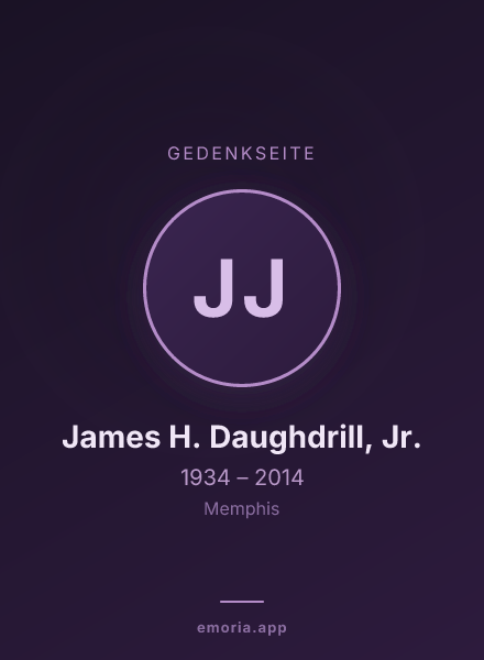 Gedenkportrait von James H. Daughdrill, Jr.