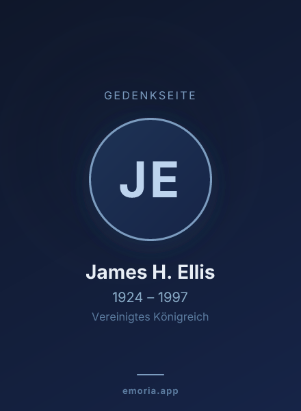 Gedenkportrait von James H. Ellis