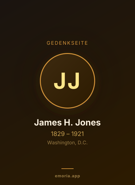 Gedenkportrait von James H. Jones