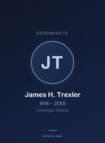 Gedenkportrait von James H. Trexler