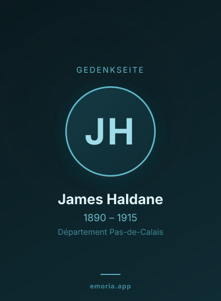 Gedenkportrait von James Haldane