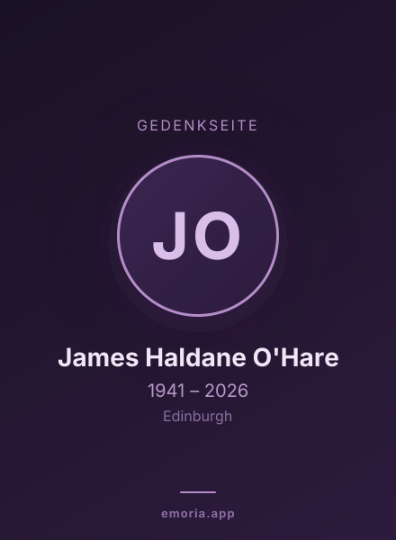 Gedenkportrait von James Haldane O'Hare