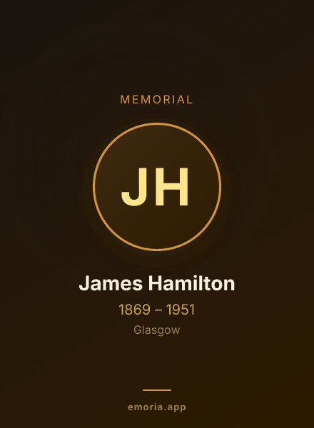 Memorial portrait of James Hamilton