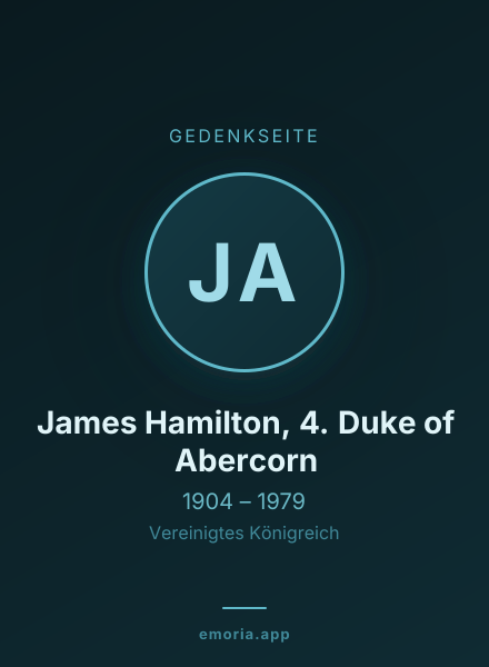 Gedenkportrait von James Hamilton, 4. Duke of Abercorn