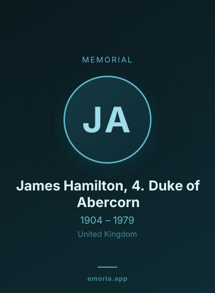 Memorial portrait of James Hamilton, 4. Duke of Abercorn