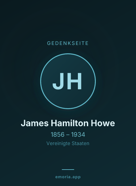 Gedenkportrait von James Hamilton Howe
