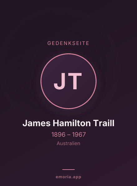 Gedenkportrait von James Hamilton Traill