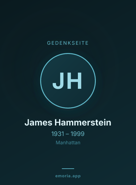 Gedenkportrait von James Hammerstein