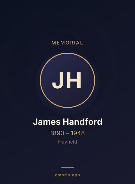 Memorial portrait of James Handford