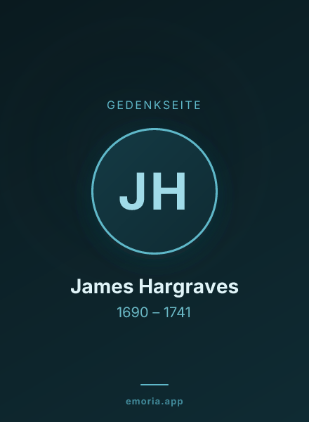Gedenkportrait von James Hargraves