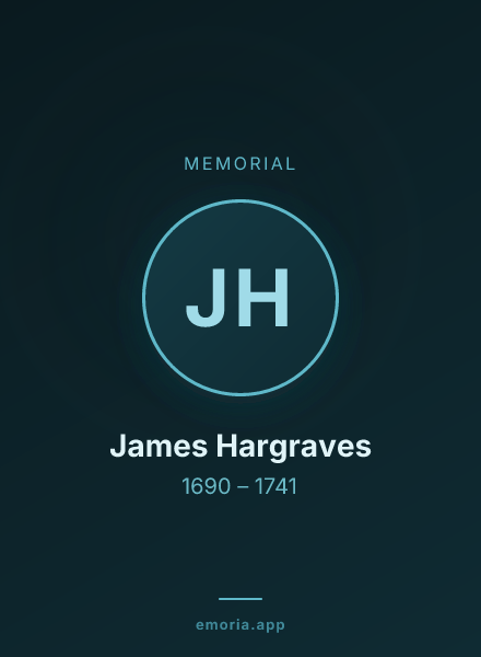 Memorial portrait of James Hargraves