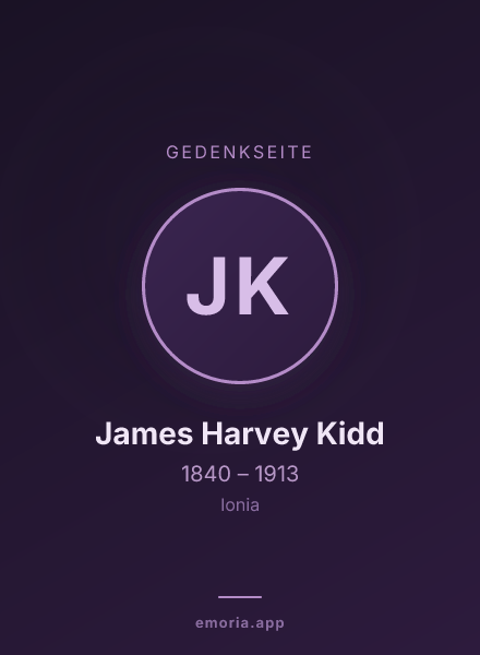 Gedenkportrait von James Harvey Kidd