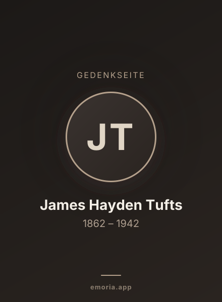 Gedenkportrait von James Hayden Tufts