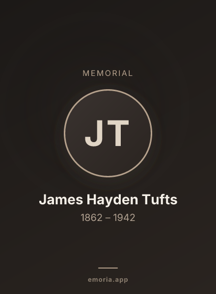 Memorial portrait of James Hayden Tufts