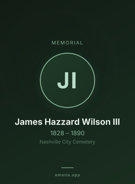 Memorial portrait of James Hazzard Wilson III