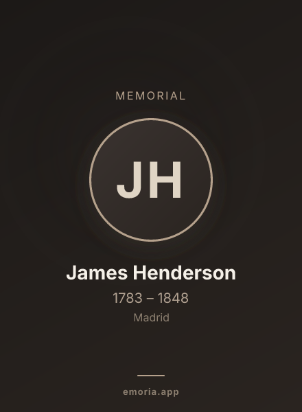 Memorial portrait of James Henderson