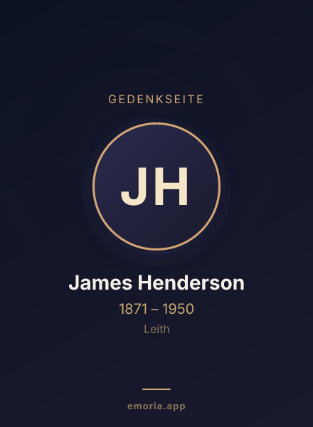 Gedenkportrait von James Henderson