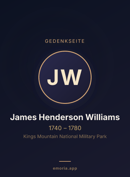 Gedenkportrait von James Henderson Williams
