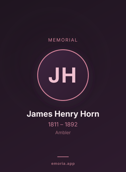 Memorial portrait of James Henry Horn